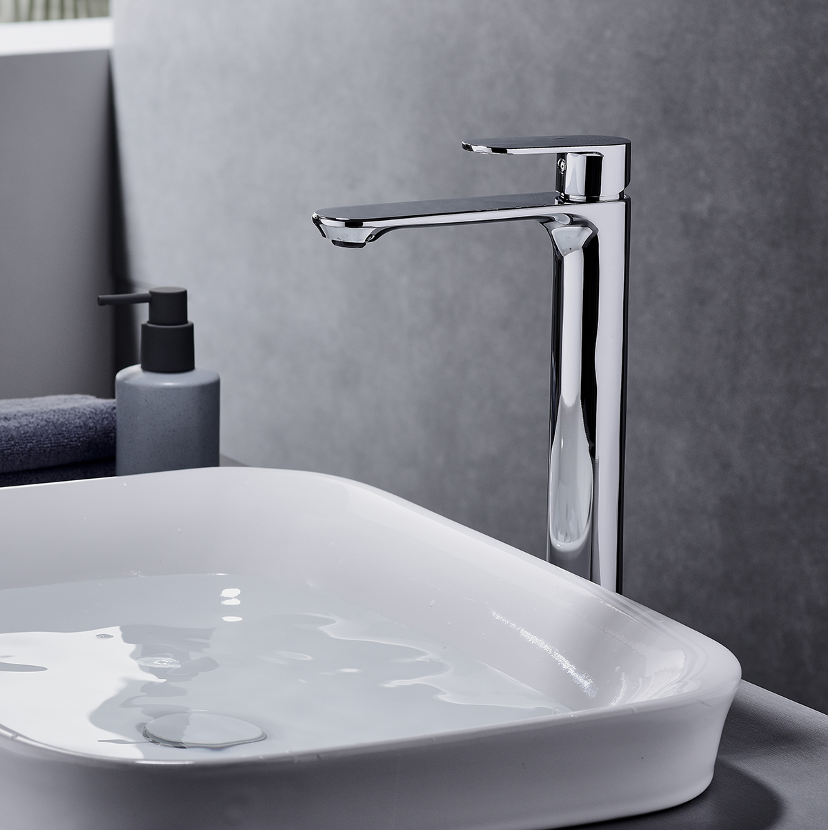 Premium Bathroom Faucet for Home: Sleek Design Single Lever Tap - 图片 4