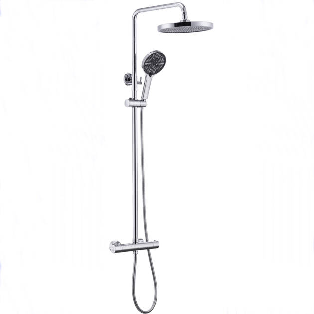 Thermostatic Shower Set-Rainfall & Handheld High Pressure Bathroom Shower System