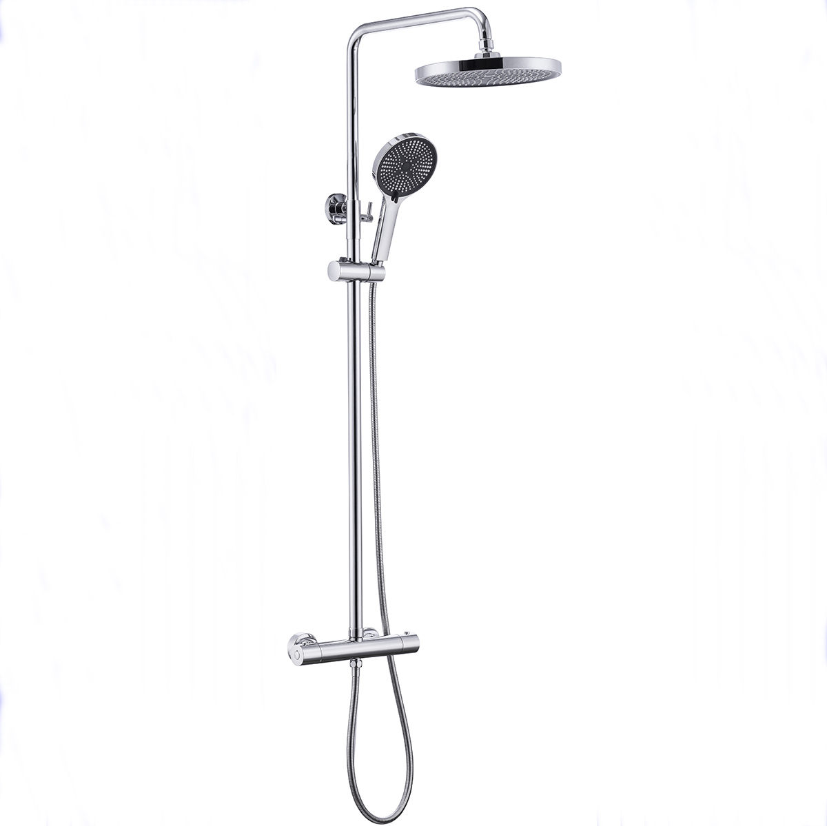 Thermostatic Shower Set-Rainfall & Handheld High Pressure Bathroom Shower System