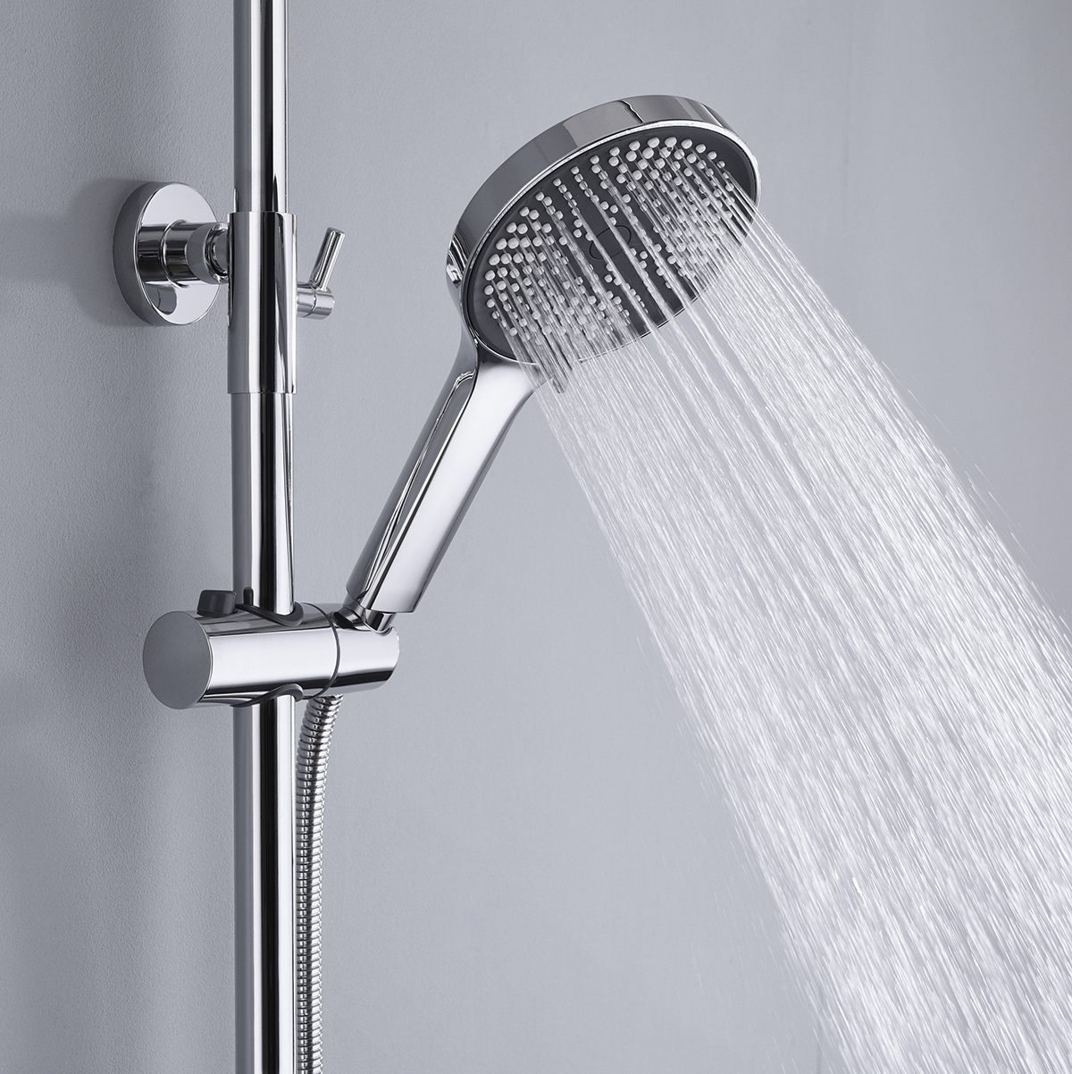 Thermostatic Shower Set-Rainfall & Handheld High Pressure Bathroom Shower System - 图片 7