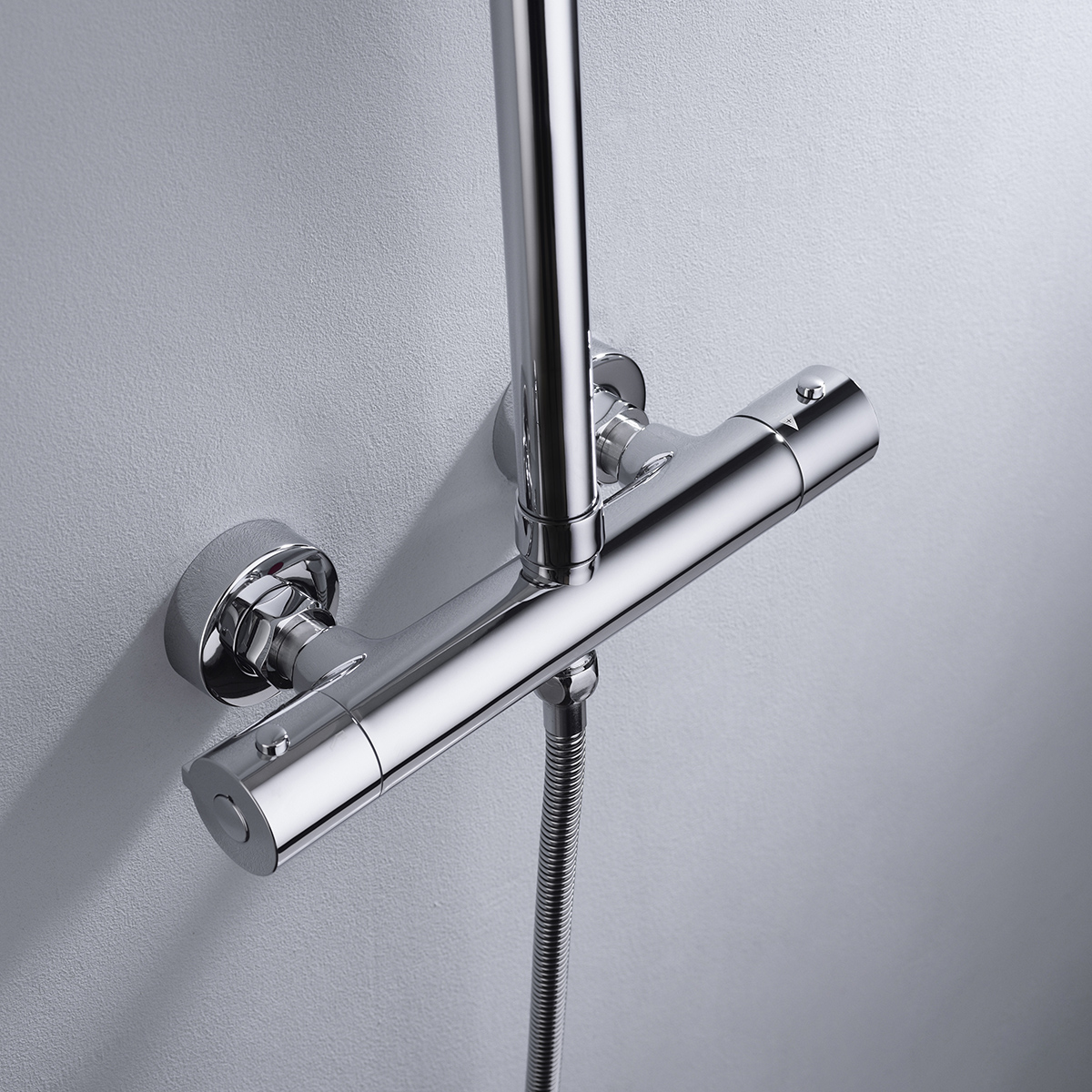 Thermostatic Shower Set-Rainfall & Handheld High Pressure Bathroom Shower System - 图片 8