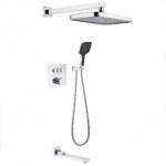 Wall Mounted 3-Modes Thermostatic Bathroom Shower Faucet
