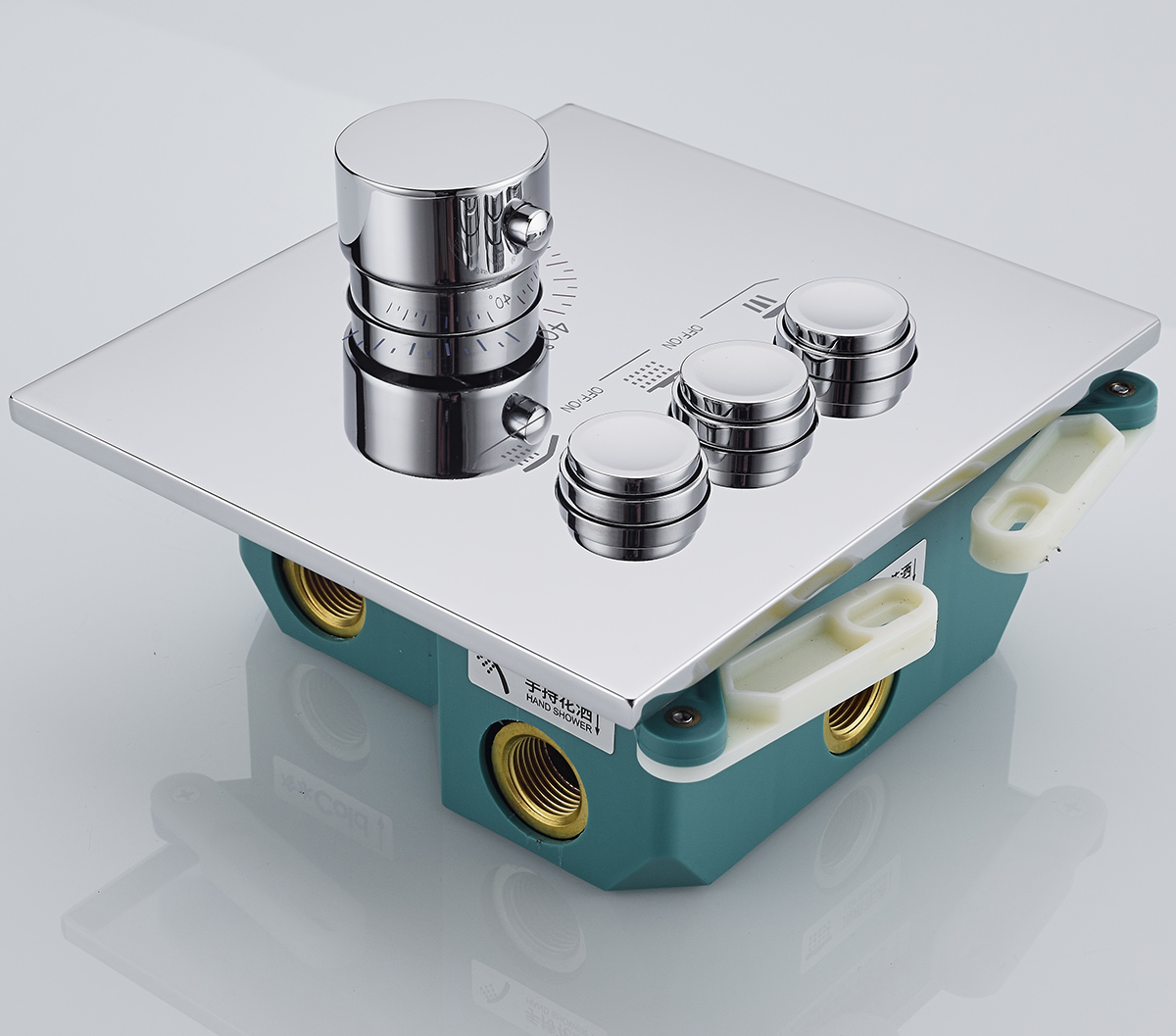 Wall Mounted 3-Modes Thermostatic Bathroom Shower Faucet - 图片 9