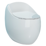 Egg-Shaped Toilet: Water-Saving Siphonic & Odor-Proof for Homes