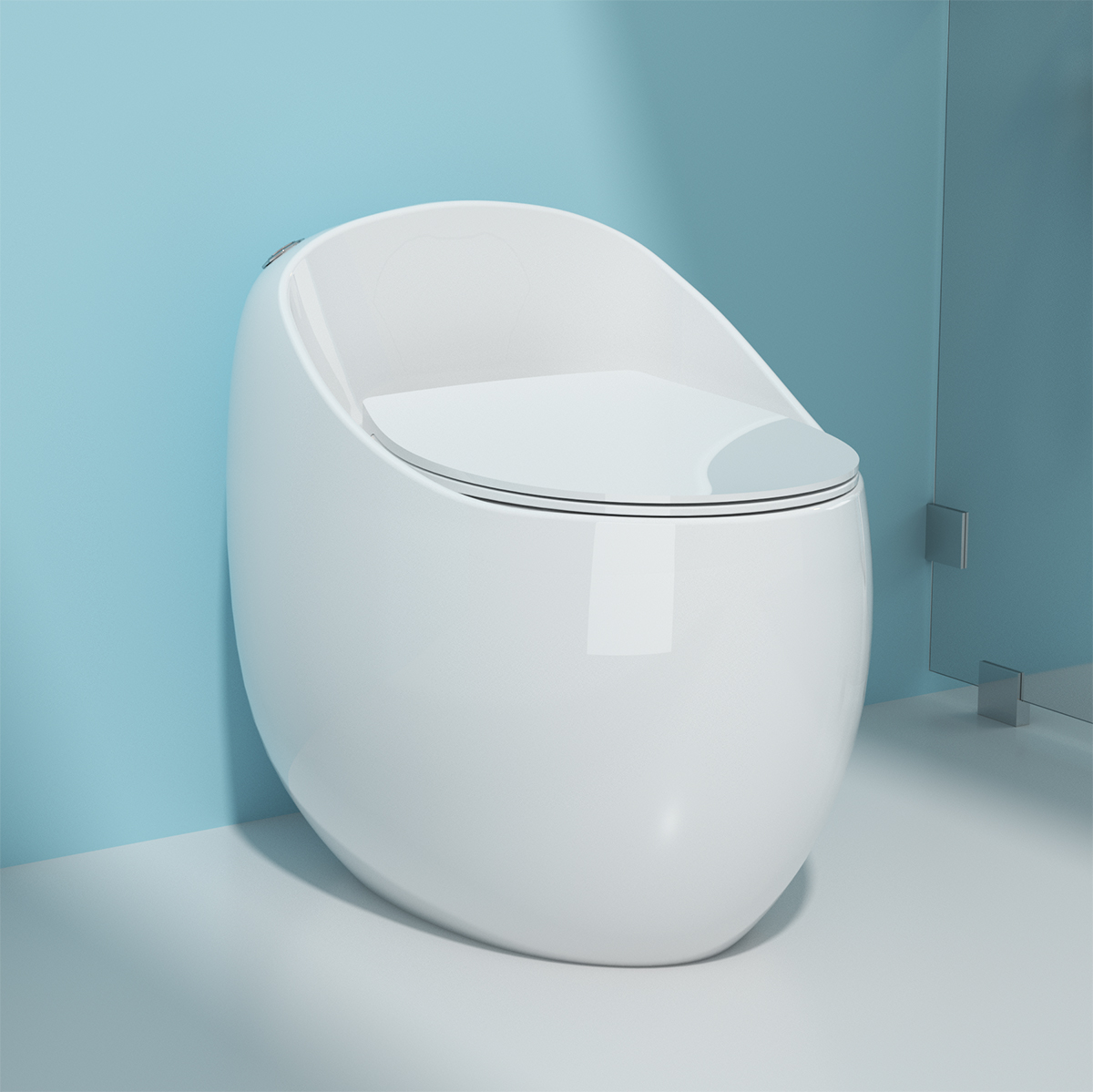 Egg-Shaped Toilet: Water-Saving Siphonic & Odor-Proof for Homes - 图片 3