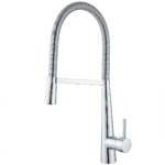 Chrome Spring Pull Down Sink Faucet with Flexible Hose