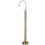 Premium Brass Brushed Gold Bathroom Floor-Mounted Tub Filler