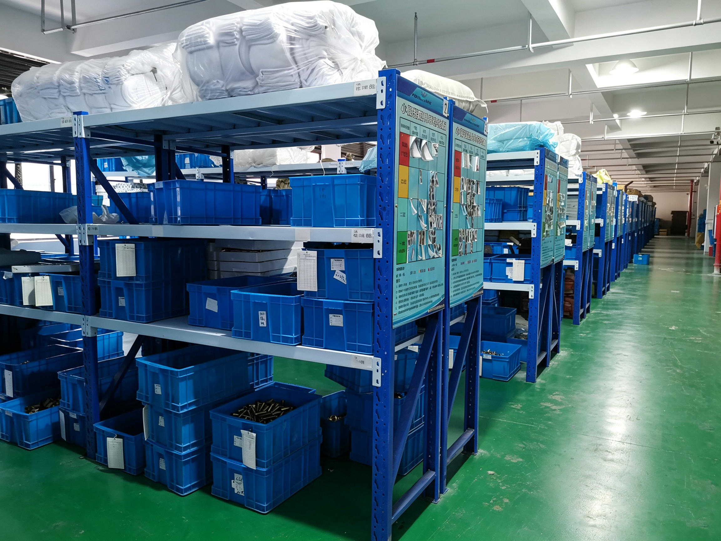Spare parts and finished goods storage warehouse of Poseidon integrated faucet manufacturer